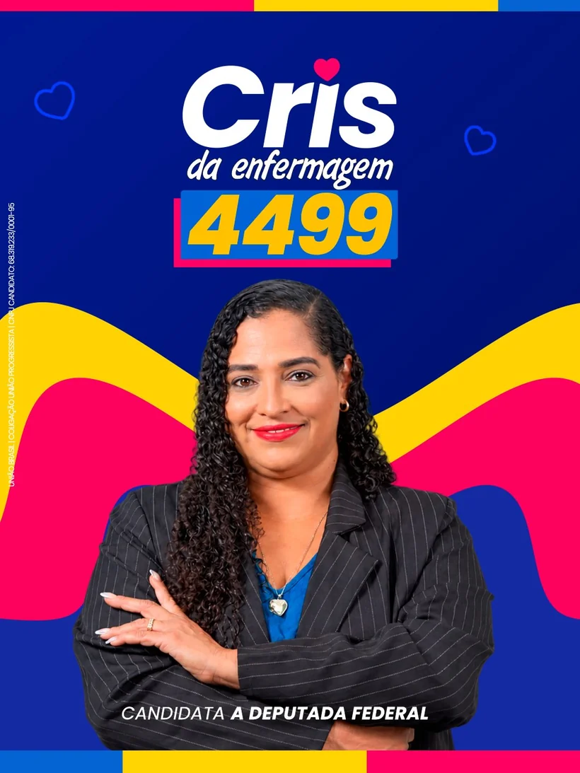 Cris da Enfermagem, candidata a Deputada Federal pela Bahia